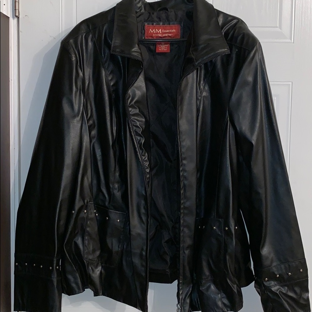 Faux leather jacket